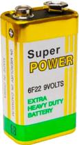 cartela Bateria 9v Super power