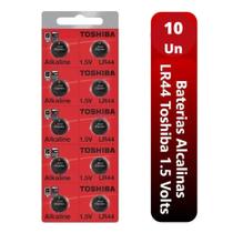 Cartela Bateria Alcalina Toshiba Lr44/a76 1,5v 10 Unidades