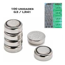Cartela Bateria Botão C/ 100 Unidade Ag3 G3 Lr41 Lr376 392