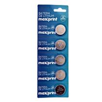 Cartela Bateria CR2032 3v Maxprint Litio Moeda Kit 5un Cartela Bateria CR2032 3v Maxprint Litio Moeda Kit 5un