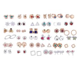 Cartela Brincos Sortidos 36 Pares Prateado