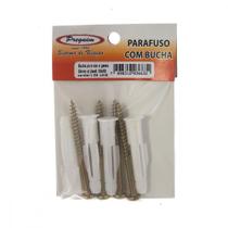 Cartela Bucha Fixacao Preguim Baiano/Gesso 08 Com Parafuso Com 04 Pecas 6632 Cartela Bucha Fixacao Preguim Baiano/Gesso 08 Com Parafuso Com 04 Pecas 6632