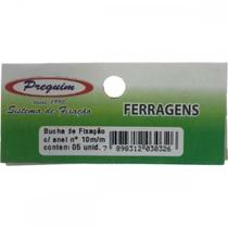 Cartela Bucha Fixacao Preguim Com Anel 10 Com 05 Pecas 0326 Cartela Bucha Fixacao Preguim Com Anel 10 Com 05 Pecas 0326