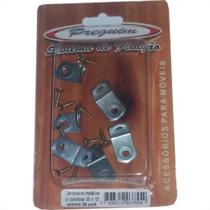 Cartela Cantoneira Moveis Preguim Metalica Com Parafuso Com 06Pecas Cartela Cantoneira Moveis Preguim Metalica Com Parafuso Com 06Pecas