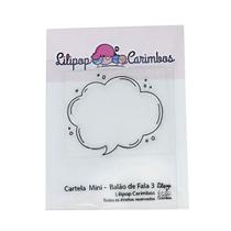 Cartela com 1 carimbo mini-balão de fala 3 Lilipop