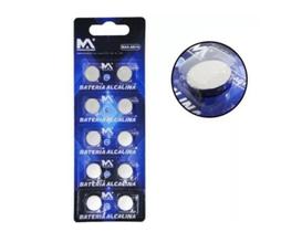 Cartela com 10 Baterias Alcalina Max- Ag13