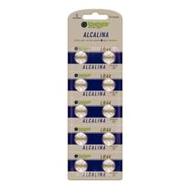Cartela Com 10 Baterias Alcalinas 1,5v Tipo Botão Lr44 Gp Cartela Com 10 Baterias Alcalinas 1,5v Tipo Botão Lr44 Gp