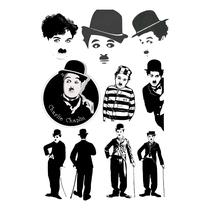 Cartela Com 10 Tatuagens Temporárias Charlie Chaplin Cartela Com 10 Tatuagens Temporárias Charlie Chaplin