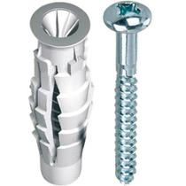 Cartela com 4 Buchas Universais 10mm com Parafusos Viva Bricolage Bemfixa 3739