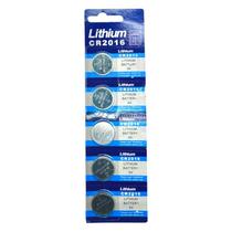 Cartela Com 5 Pilhas Bateria CR2016 3V Lithium Botão Para Controle Calculadora Balança Chave Cartela Com 5 Pilhas Bateria CR2016 3V Lithium Botão Para Controle Calculadora Balança Chave
