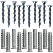 Cartela com Buchas de Nylon SX 6x30mm e Parafusos Cabeça Chata com 10 Peças - 603053 - FISCHER