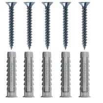 Cartela Com Buchas De Nylon Sx 8x40mm E Parafusos Cabeça Chata Com 5 Peças - 603054 - Fischer
