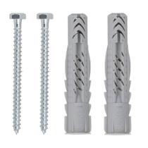 Cartela com Buchas UX10 com Aba e Parafusos Sextavados com 2 Peças - 602513 - FISCHER