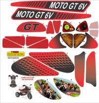 Cartela De Adesivo Da Moto Gt 1 6v Da Bandeirante