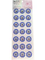 Cartela De Adesivo Flor Azul - Sticker Mixer10- NYBC