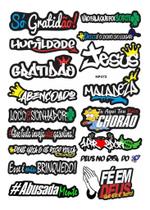 Cartela De Adesivo Vareados 18 Stickers Carro Moto Notebook - Resitank