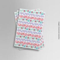 Cartela de Adesivo Washi Tape Tons Pasteis Cartela de Adesivo Washi Tape Tons Pasteis