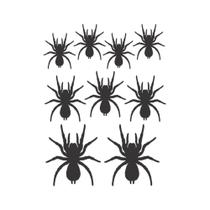 Cartela De Adesivos Aranha Vinil Com 9 Unidades Halloween