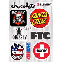 Cartela De Adesivos - C016 - Carro - Moto - Caminhão - Bike - Stickers - Marcas - Diversos Otima Res