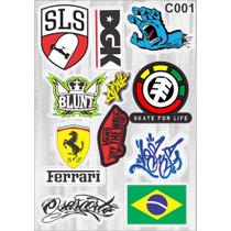 Cartela De Adesivos Diversas Carletas 40 Modelos - - Carro - Moto - Caminhão - Bike - Stickers - Ma Cartela De Adesivos Diversas Carletas 40 Modelos - - Carro - Moto - Caminhão - Bike - Stickers - Ma