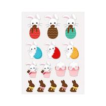 Cartela de adesivos doce encanto 02 folhas com 15 unidades cada Cromus