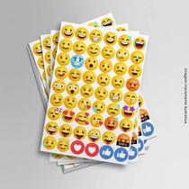 Cartela de Adesivos Emojis