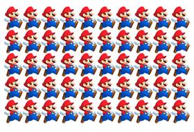 Cartela de Adesivos Mario Bros Mod01