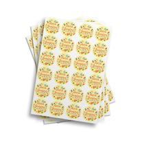 Cartela de adesivos para lembrancinhas Festa Junina