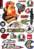 Cartela De Adesivos Personalizados Carro Moto Bike Motocross