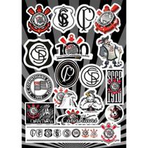 Cartela De Adesivos Personalizados Time - Futebol Carro Moto Bike Motocross Caminhão Super Qualidade