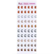 Cartela de Adesivos Resinados Styler Biscuit Ursinhos - 8,0 X 8,0mm Cartela de Adesivos Resinados Styler Biscuit Ursinhos - 8,0 X 8,0mm