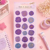 Cartela de Adesivos Selo Gradiente Kawaii Scrapbook e Journaling Modelo:Astros Cartela de Adesivos Selo Gradiente Kawaii Scrapbook e Journaling Modelo:Astros