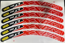 Cartela de adesivos vermelho Cartela de adesivos vermelho