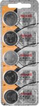 Cartela De Bateria Cr2025 3V Maxell Com 5 Unidades