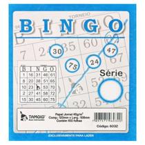 Cartela de Bingo Azul 100 Folhas Tamoio