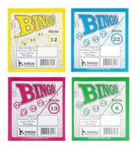 Cartela De Bingo Tamoio Colorido 04 Blocos (400 Folhas)