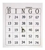 Cartela De Bingo Tamoio Jornal - 5 Blocos com 100 Folhas total de 500 Folhas