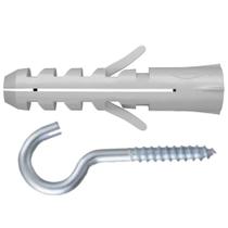Cartela De Buchas S 8x40mm Com Aba E Ganchos Com 4 Unidades - 600123 - Fischer