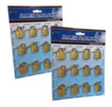 Cartela de Cadeado 20mm 12 Unidades Bolsas, Malas Carteiras Femininas