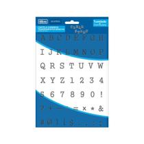 Cartela de Carimbo Transparente Tilibra Clear Stamp Básico Letras