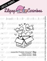 Cartela de Carimbos Artesanal Lilipop - Mini Cartela de Carimbos Artesanal Lilipop - Mini