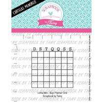 Cartela de Carimbos Mini - "Bujo Planner Grid" - Lilipop Carimbos