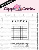 Cartela de Carimbos Mini - "Grade" - Lilipop Carimbos - LilipopCarimbos