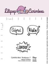 Cartela de Carimbos Mini Professor 1 - Lilipop Carimbos Cartela de Carimbos Mini Professor 1 - Lilipop Carimbos