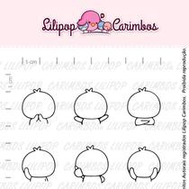 Cartela de Carimbos "Rostinhos de bichinhos 2" - Lilipop