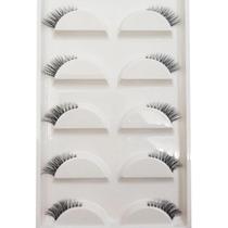 Cartela de Cílios Postiços com 5 Pares - Modelo 3D04 Cantinho Cartela de Cílios Postiços com 5 Pares - Modelo 3D04 Cantinho