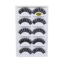 Cartela de cilios postiços com 5 pares - modelo g800 Cartela de cilios postiços com 5 pares - modelo g800