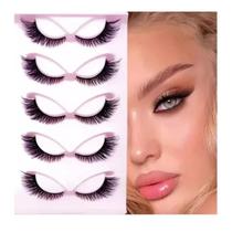 Cartela De Cílios Postiços Realista Fox Eyes 8D (5 Pares)