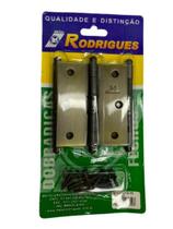 Cartela de Dobradiças c/ 3 unidades - 3.1/2X3" - MD 5296 - Aço Envelhecido - Metalúrgica Rodrigues