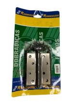 Cartela de Dobradiças c/ 3 unidades - 4X3" - RF 5535 - Aço Envelhecido - Metalúrgica Rodrigues